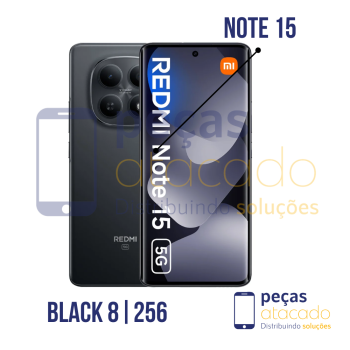 CELULAR XIAOMI REDMI NOTE 15 MIDNIGHT BLACK 8GB RAM 256GB ROM