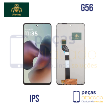S-0487 FRONTAL MOTOROLA MOTO G56 SEM ARO PRETO WE KEEP IPS