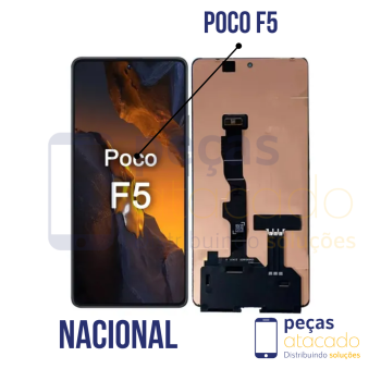 S-1199 FRONTAL XIAOMI POCO F5 SEM ARO PRETO NACIONAL OLED