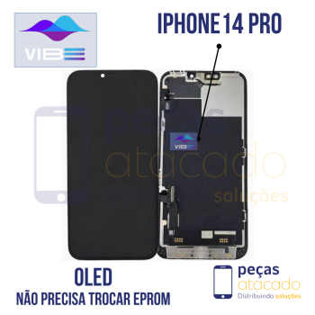 S-1218 FRONTAL IPHONE 14 PRO (A2650) SOFT VIBE OLED (NAO PRECISA TROCAR EPROM)