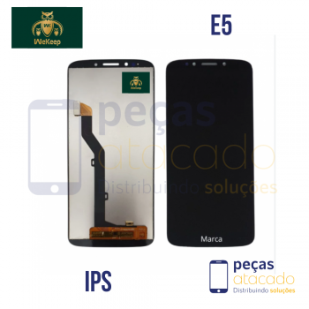 S-0390 FRONTAL MOTOROLA MOTO E5 | G6 PLAY (XT-1922) SEM ARO PRETO WE KEEP IPS