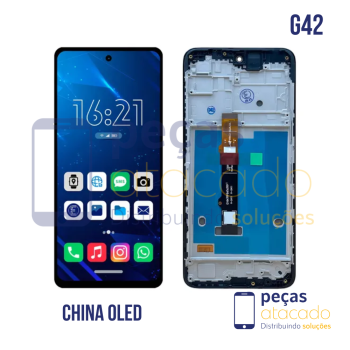 S-1176 FRONTAL MOTOROLA MOTO G42 (XT-2233) COM ARO ORIGINAL CHINA OLED
