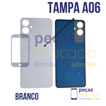 TAMPA TRASEIRA SAMSUNG A06 BRANCO