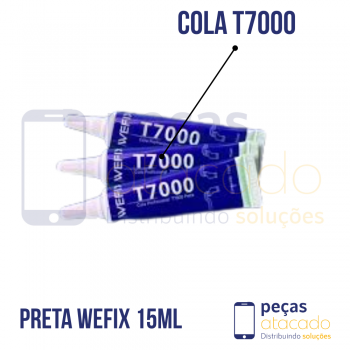 COLA PROFISSIONAL T7000 15ML PRETA WEFIX