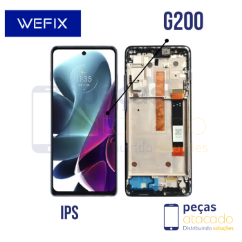 S-1178 FRONTAL MOTOROLA MOTO G200 (XT2175) COM ARO WEFIX IPS
