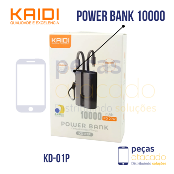 POWER BANK KAIDI 10.000 20W KD-01P