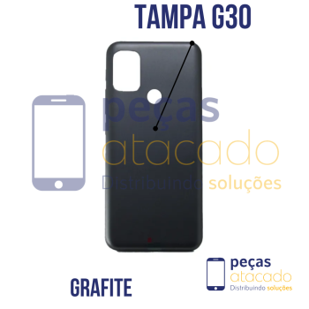 N-0147 TAMPA TRASEIRA MOTOROLA MOTO G30 (XT2129) GRAFITE (DARK PRISM)
