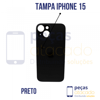 TAMPA TRASEIRA IPHONE 15 PRETO