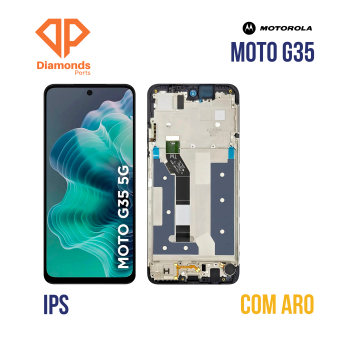 FRONTAL MOTOROLA MOTO G35 (XT2433) COM ARO DIAMONDS IPS