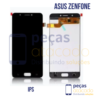 FRONTAL ASUS ZENFONE (ZC520KL) SEM ARO PRETO ORIGINAL CHINA IPS