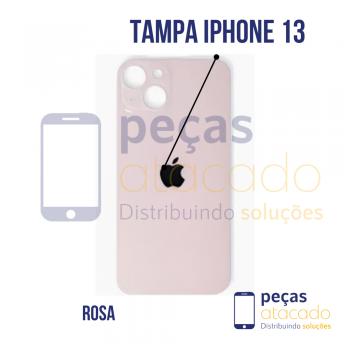 TAMPA TRASEIRA IPHONE 13 ROSA