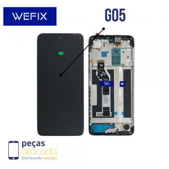 S-1026 FRONTAL MOTOROLA MOTO G05 COM ARO PRETO WEFIX IPS