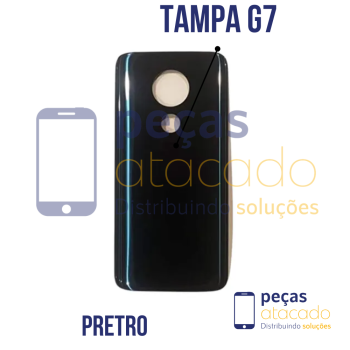 N-0140 TAMPA TRASEIRA MOTOROLA MOTO G7 (XT1952) PRETO