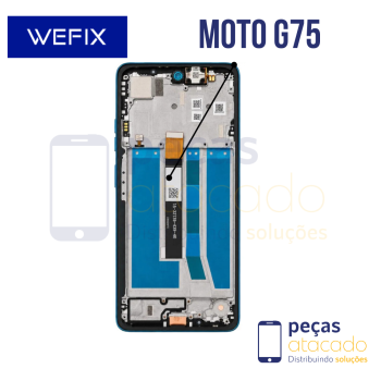 S-1182 FRONTAL MOTOROLA MOTO G75 COM ARO PRETO WEFIX IPS