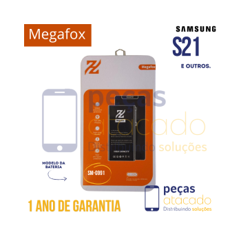 BA-0718 BATERIA MEGAFOX SAMSUNG S21 (SMG991) (1 ANO DE GARANTIA)