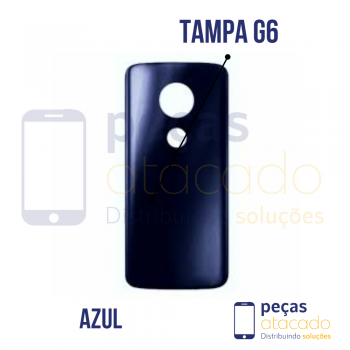 TAMPA TRASEIRA MOTOROLA MOTO G6 AZUL