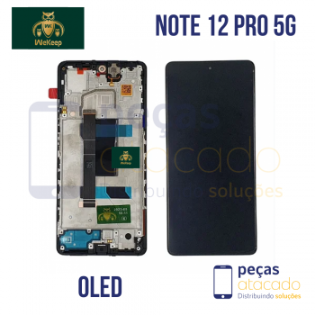 S-0490 FRONTAL XIAOMI REDMI NOTE 12 PRO 5G | POCO X5 PRO 5G COM ARO PRETO OLED WE KEEP