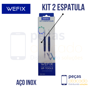 KIT 2 ESPATULA DE AÇO INOX WEFIX