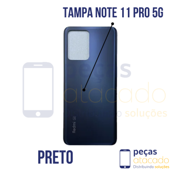 N-0174 TAMPA TRASEIRA XIAOMI REDMI NOTE 11 PRO 5G (21091116C) PRETO
