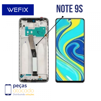 S-0174 FRONTAL XIAOMI REDMI NOTE 9S (M2003J6A1G) 9 PRO (M2003J6B2G) COM ARO AZUL WEFIX LCD IPS