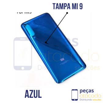 N-0268 TAMPA TRASEIRA XIOAMI MI 9 (M1904F3BG) AZUL