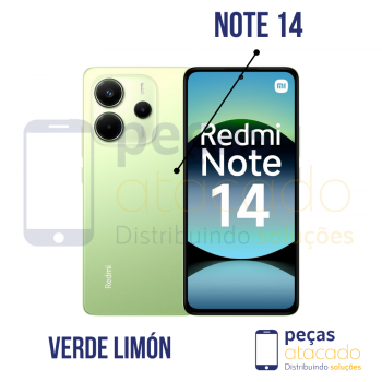 CELULAR XIAOMI REDMI NOTE 14 VERDE LIMÓN 8 GB RAM 256GB ROM