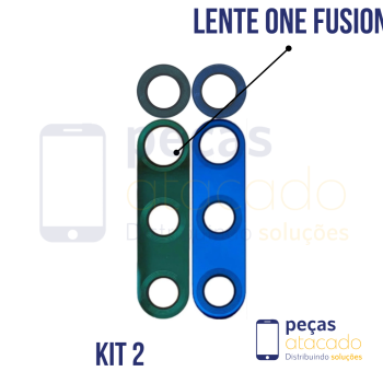 L-0144 LENTE MOTOROLA MOTO ONE FUSION | MOTO ONE FUSION PLUS  (KIT 2)