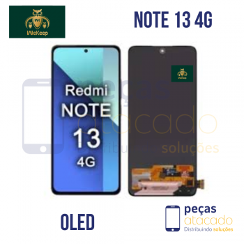 S-1027 FRONTAL XIAOMI REDMI NOTE 13 4G SEM ARO PRETO ( NAO FUNCIONA BIOMETRIA) WE KEEP AMOLED