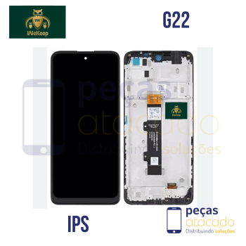 S-0265 FRONTAL MOTOROLA MOTO G22 (XT2231) COM ARO PRETO WE KEEP IPS