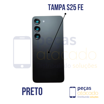 N-0228 TAMPA TRASEIRA SAMSUNG S25 FE (SM-S711B) PRETO