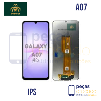 S-0981 FRONTAL SAMSUNG A07 SEM ARO PRETO WE KEEP IPS