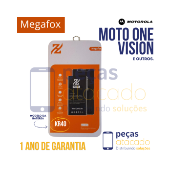 BA-0031 BATERIA MEGAFOX MOTOROLA MOTO ONE VISION (XT1970-1) ONE ACTION (XT2013) (KR40) (1 ANO DE GARANTIA)