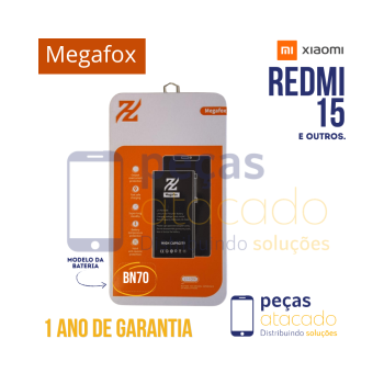 BA-0087 BATERIA MEGAFOX XIAOMI REDMI 15 (BN70) (1 ANO DE GARANTIA)
