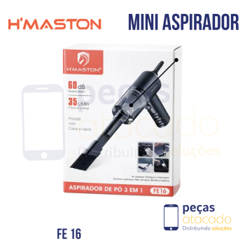 MINI ASPIRADOR DE PO 3 EM 1 H'MASTON (FE16)