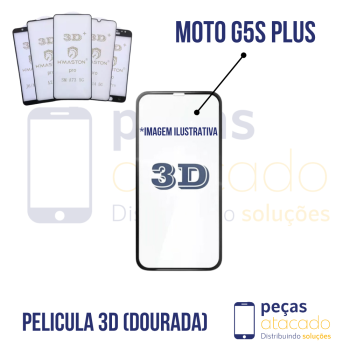 P-0112 PELICULA MOTOROLA MOTO G5S PLUS DOURADO 3D