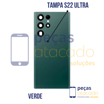 TAMPA TRASEIRA SAMSUNG S22 ULTRA VERDE