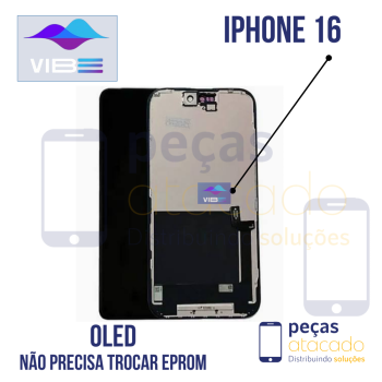 S-0721 FRONTAL IPHONE 16 SOFT VIBE OLED (NAO PRECISA TROCAR EPROM)