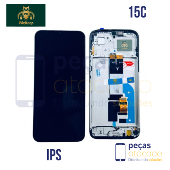 S-0537 FRONTAL XIAOMI REDMI 15C | POCO C85 COM ARO PRETO WE KEEP