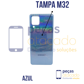 N-0222 TAMPA TRASEIRA SAMSUNG M32 ( SM-M325F) AZUL CLARO