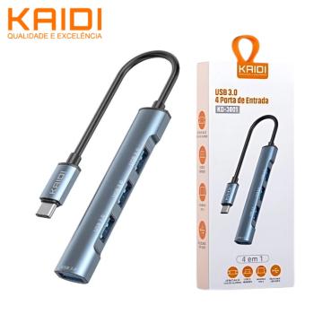 HUB KAIDI 4 PORTAS TIPO C (KD-3801)