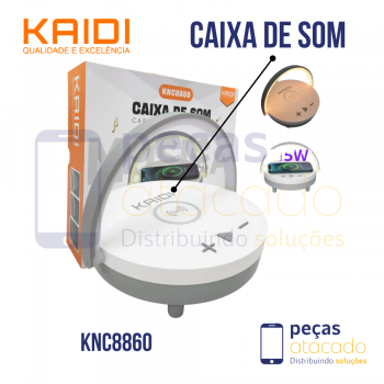 CAIXA DE SOM COM CARREGADOR POR INDUÇÃO KAIDI (KNC8860)