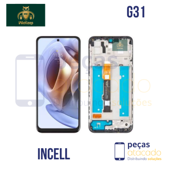 S-1188 FRONTAL MOTOROLA MOTO G31 (XT2173) COM ARO PRETO INCELL WE KEEP IPS