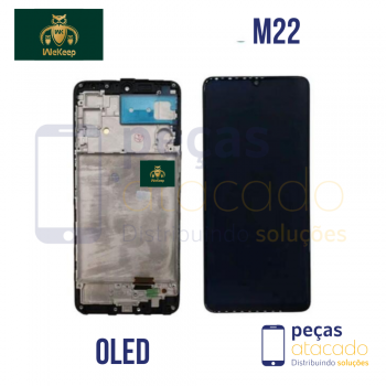 S-0166 FRONTAL SAMSUNG M22 4G (SM-M225) COM ARO WE KEEP OLED