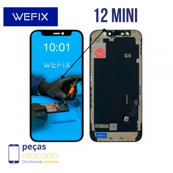S-0902 FRONTAL IPHONE 12 MINI OLED PRETO WEFIX