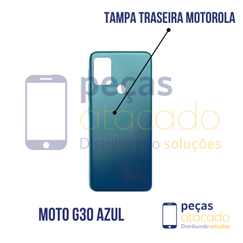 N-0147 TAMPA TRASEIRA MOTOROLA MOTO G30 (XT2129) AZUL