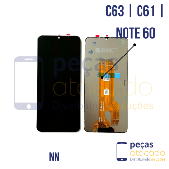 S-0866 FRONTAL REALME C63 | C61 | NOTE 60 SEM ARO PRETO NN