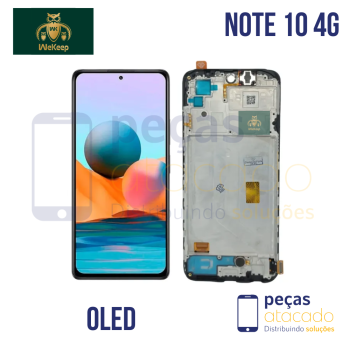 S-1192 FRONTAL XIAOMI NOTE 10 4G (M2101K7AI) NOTE 10S (M2101K7AG)  COM ARO WE KEEP OLED