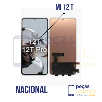 S-1266 FRONTAL XIAOMI 12T PRO SEM ARO PRETO NACIONAL OLED