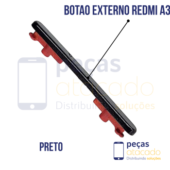 BE-0039 BOTÃO EXTERNO VOLUME XIAOMI REDMI A3 PRETO