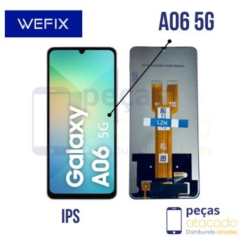 S-1242 FRONTAL SAMSUNG A06 5G (SM-A065) SEM ARO PRETO WEFIX